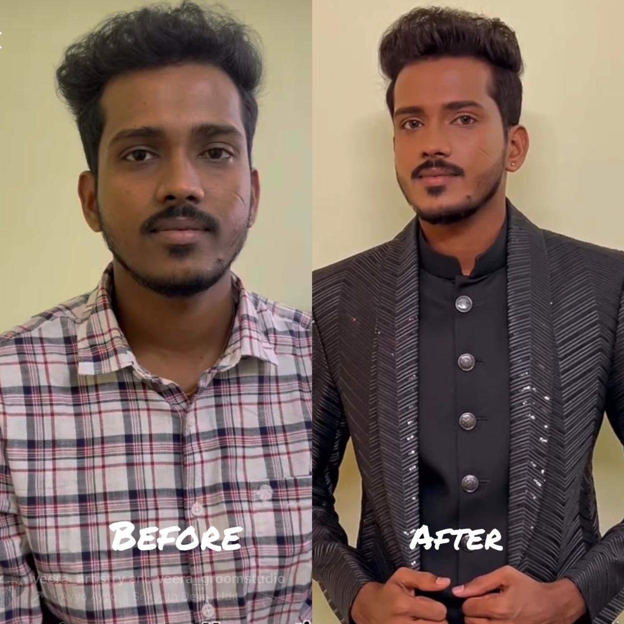 Groom Makeup Before After Chennai